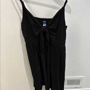 Old Navy Black Tie Front dress